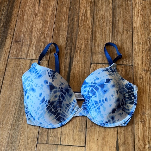Victoria’s Secret Demi Bra 34DD Blue Tye Dye - Picture 1 of 7
